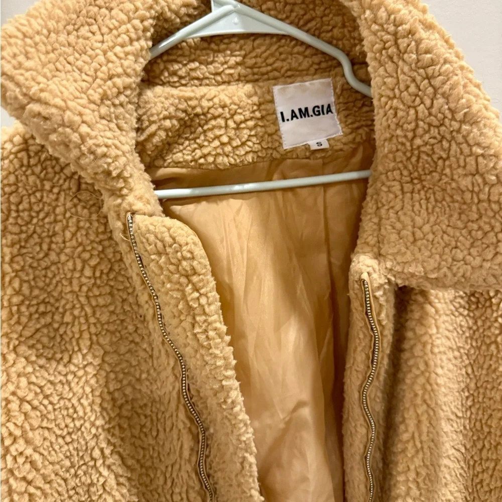 I.AM.GIA Teddy Jacket in Brown, Size Small